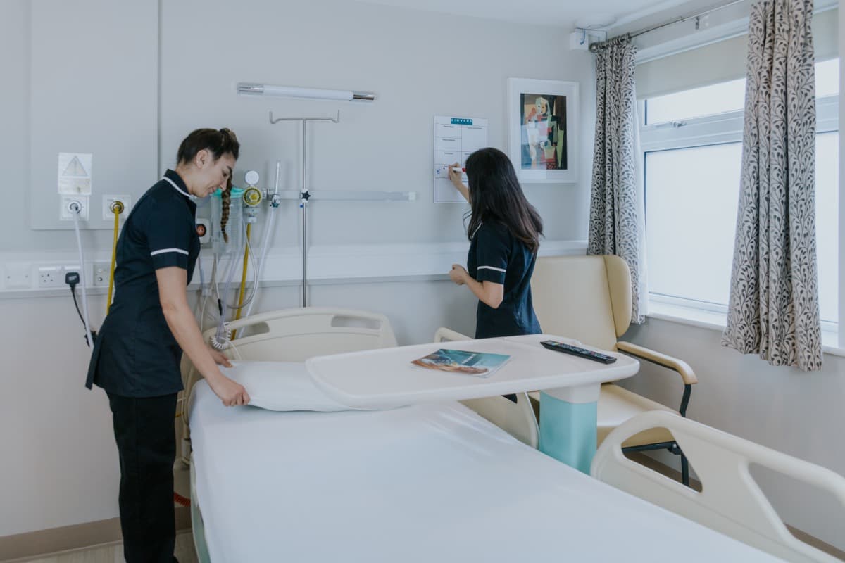 Private room at Kinvara Private Hospital